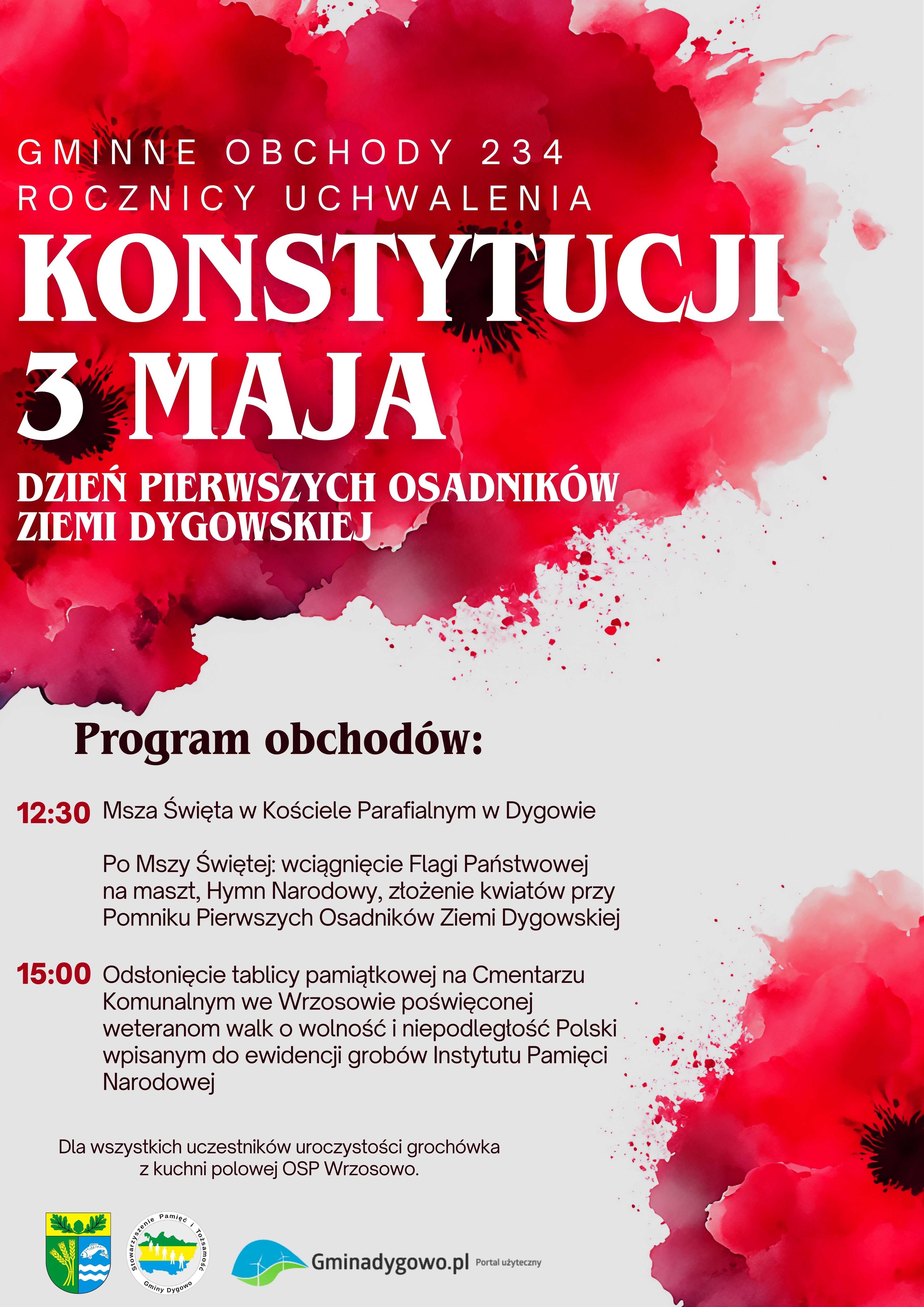 Gminne obchody 234 rocznicy uchwalenia KONSTYTUCJI 3 MAJA