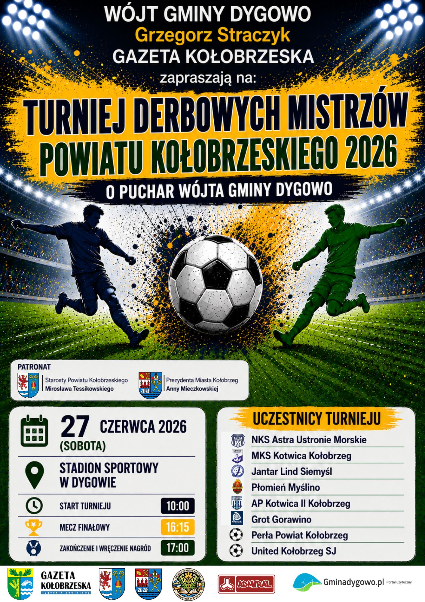 Turniej Derbowych Mistrzów Powiatu Kołobrzeskiego 2026 o Puchar Wójta Gminy Dygowo
