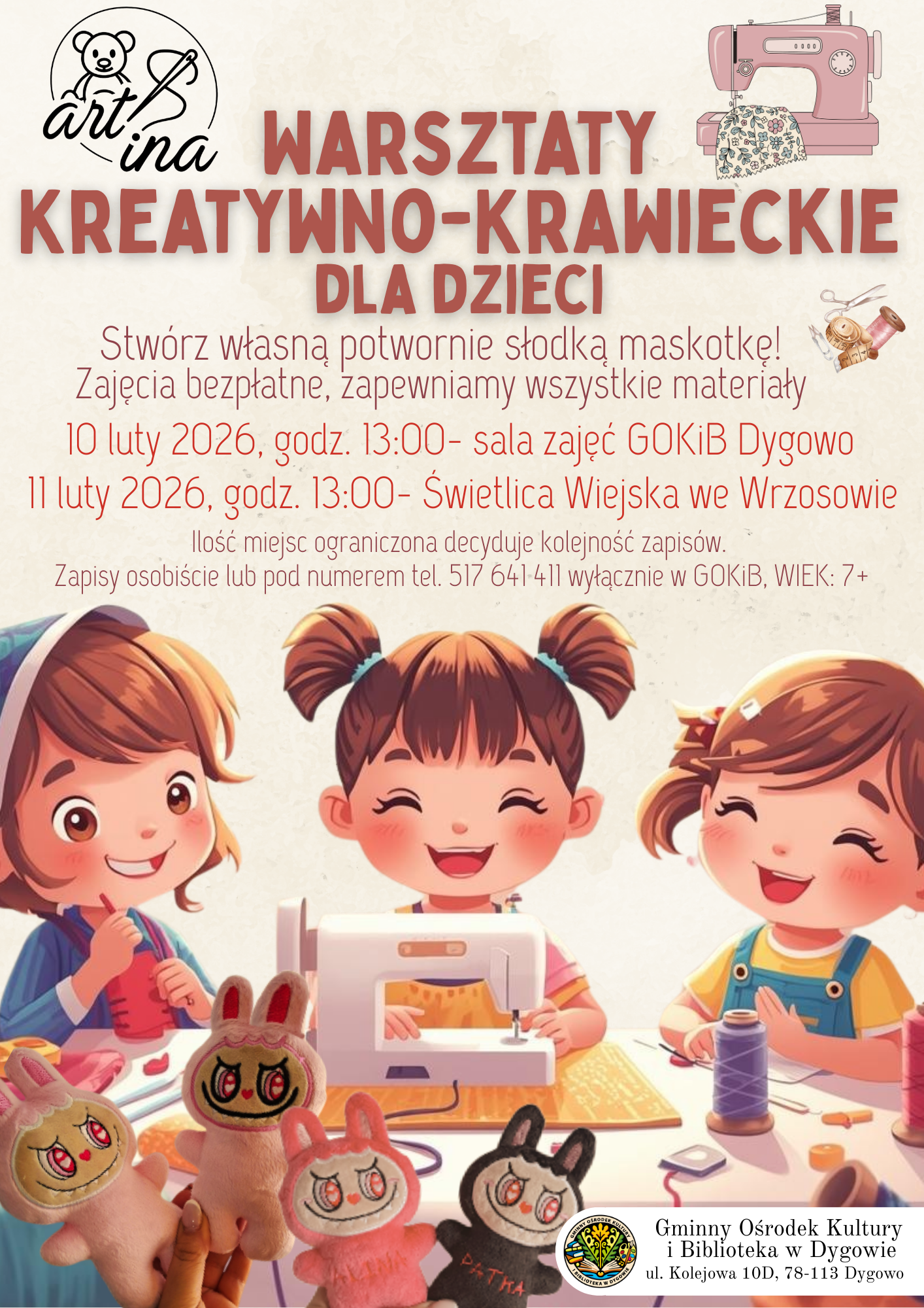 Warsztaty kreatywno - krawieckie